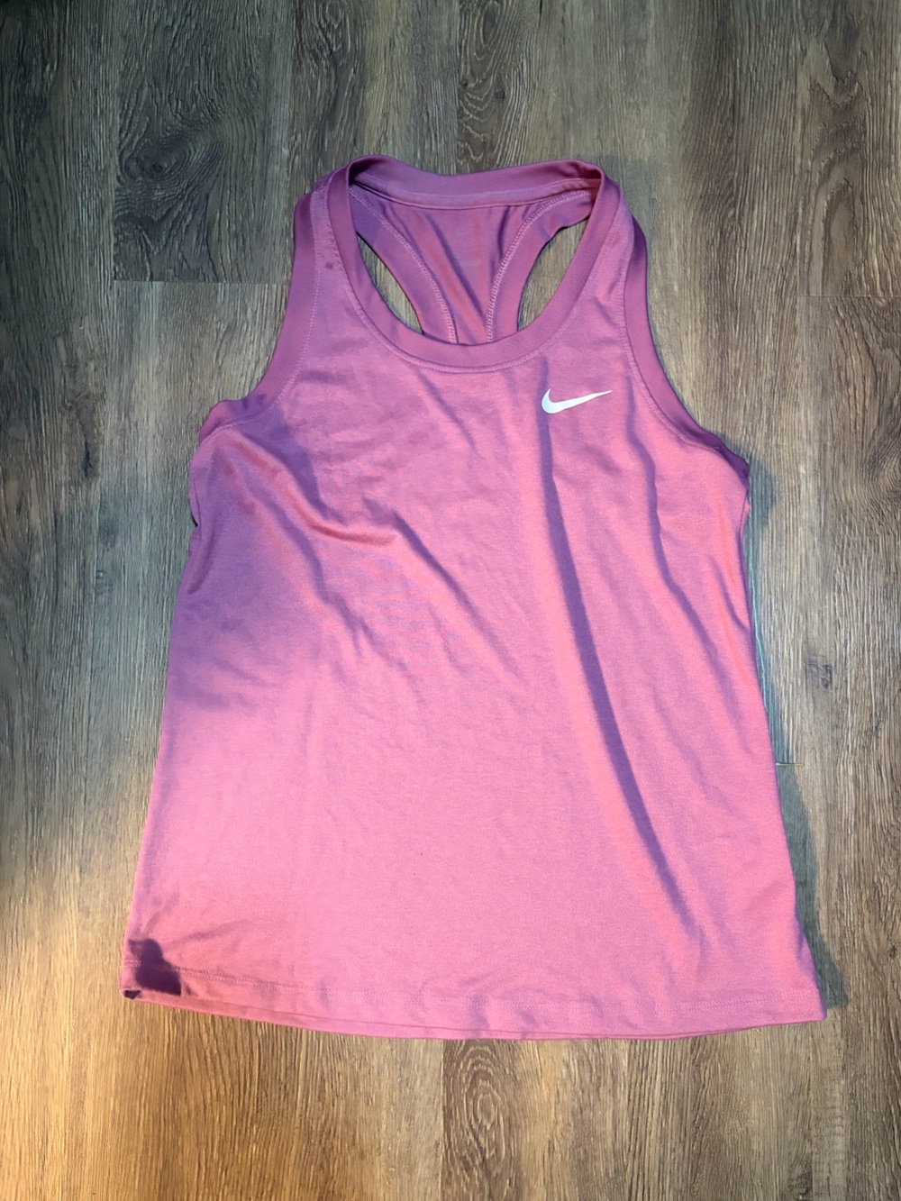 Nike Pink Racerback Athletic Tank with White Swoosh